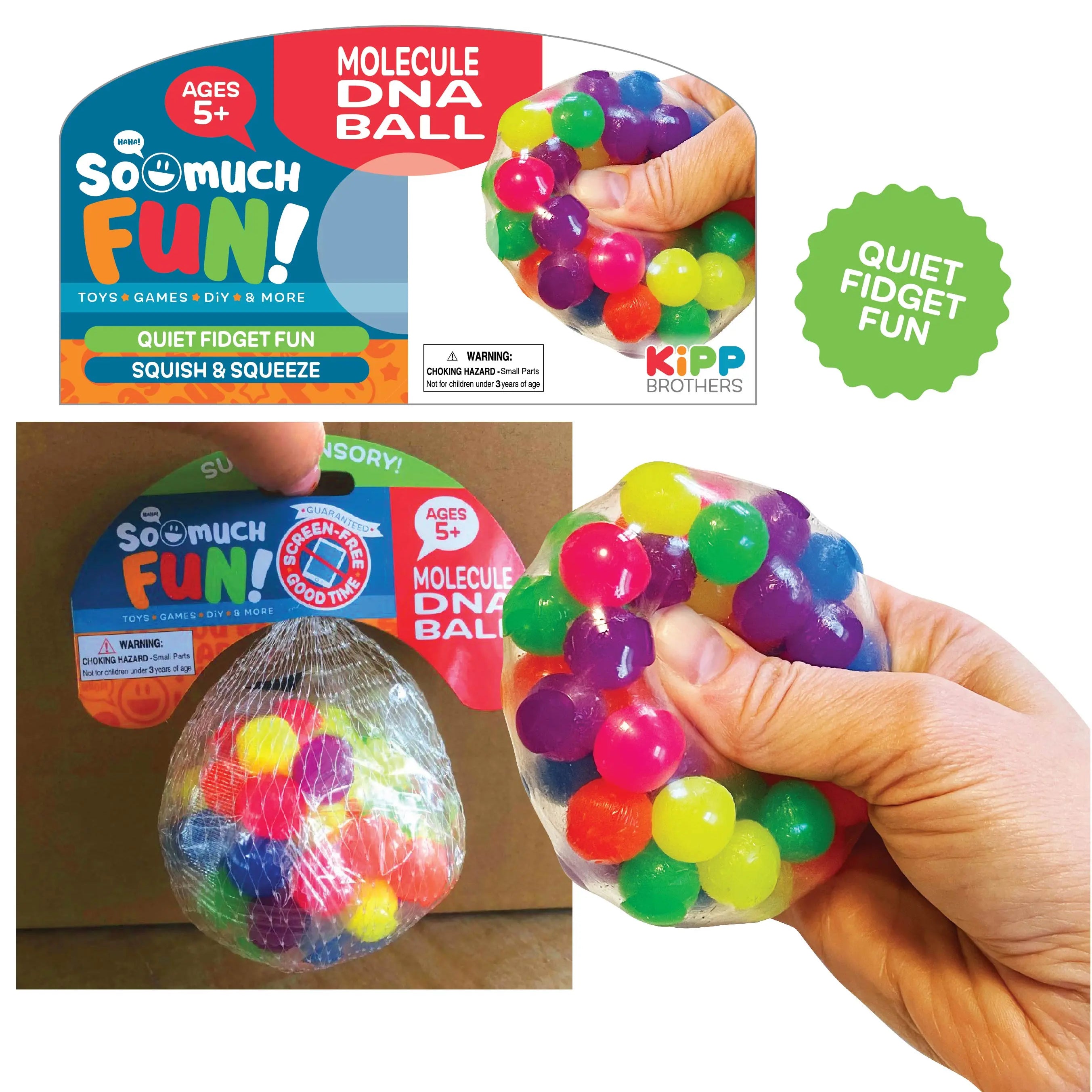 Squish and Squeeze Molecule Ball - 12 Pieces Per Pack 23215 KIPP BROTHERS