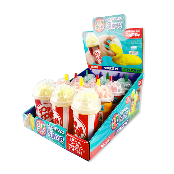 Fun Doh Slush and Popcorn Slime - 12 Pieces Per Retail Ready Display 26177 KIPP BROTHERS