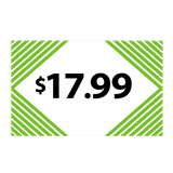 Merchandising Fixture - $17.99 Retail Tag 25 Per Pack 978510