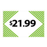 Merchandising Fixture - $21.99 Retail Tag 25 Per Pack 978530