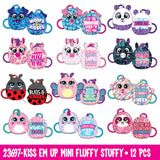 Wholesale Mini Kiss'Em Up Plush Clips 12 Pieces Per Display 23697