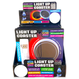 Mood Light LED Light-Up Coaster - 6 Pieces Per Retail Ready Display 23801