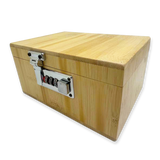 Wood Locking Storage Box with Tray - 6 Pieces Per Retail Ready Display 23893