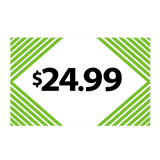 Merchandising Fixture - $24.99 Retail Tag 25 Per Pack 978540