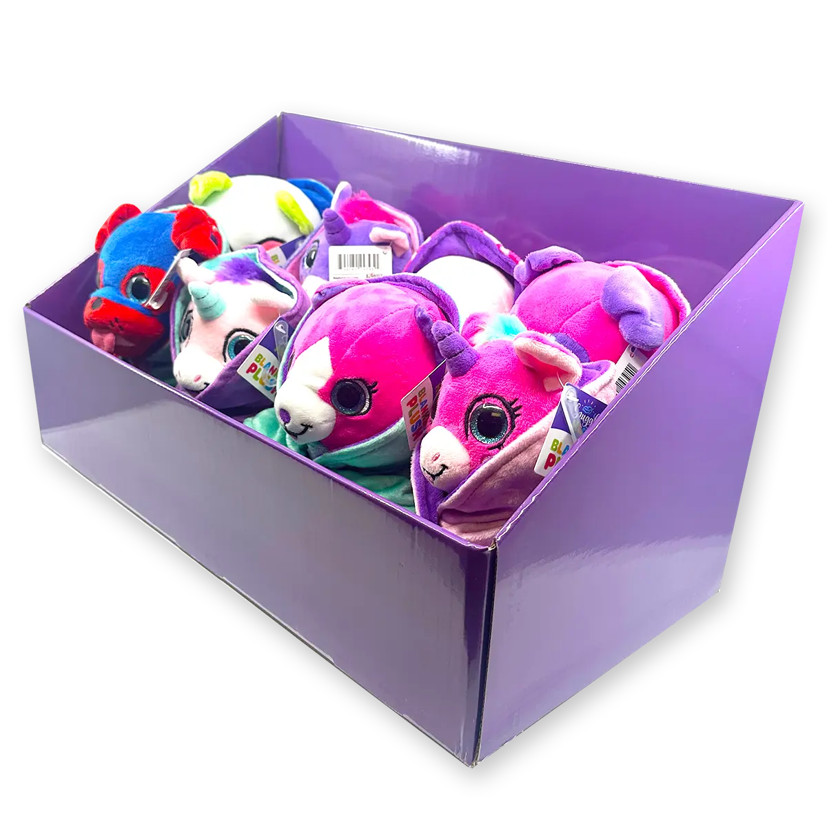 Blanket and Plush Kids Assortment Floor Display - 32 Pieces Per Retail Ready Display 88509 KIPP BROTHERS
