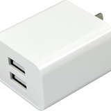 AC Wall Charger Dual Port USB 2.4 Amp- 12 Pieces Per Pack 24467