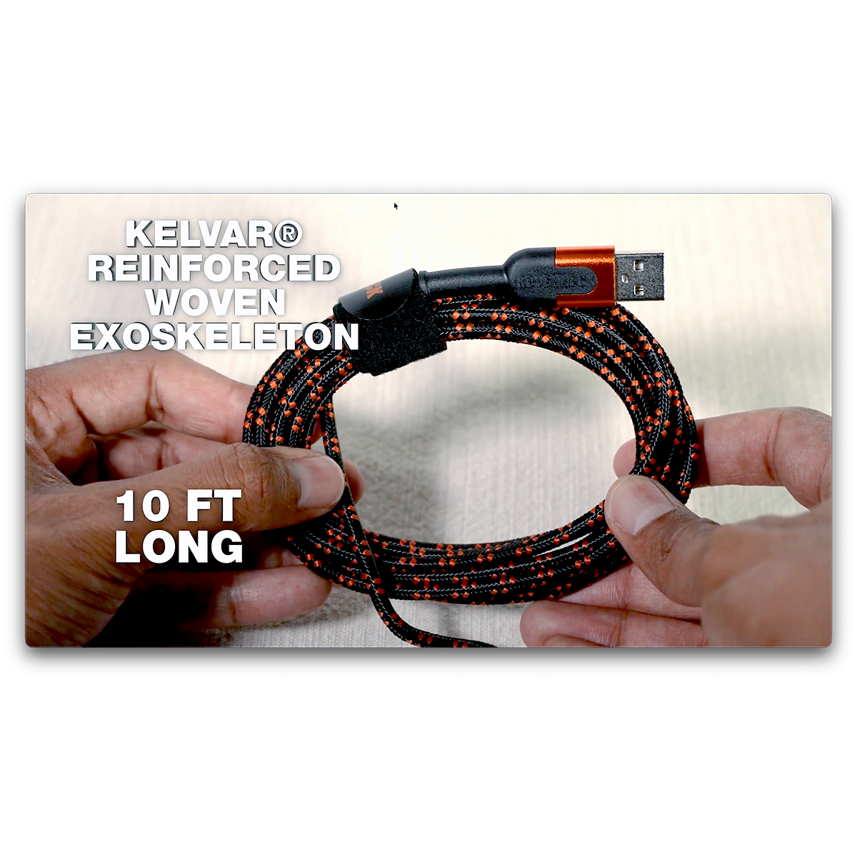 Charging Cable USB 3 in 1 Multi-Head USB-C / Micro USB / Lightning 10FT - 3 Pieces Per Pack 24561 ROUGHNECK