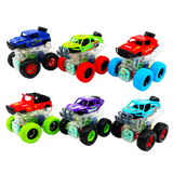Friction Toy Car Light Up Jumbo Assortment - 6 Pieces Per Display 25030