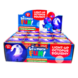 Squish & Squeeze Light Up Octopus Toy - 12 Pieces Per Retail Ready Display 25035