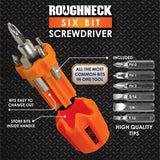 Screwdriver Short Handle with 6 Bits - 6 Pieces Per Retail Ready Display 25087