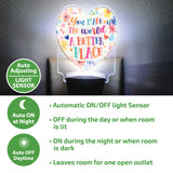 Auto On/Off Sensor Night Light AC Wall - 6 Pieces Per Retail Ready Display 25122