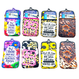 Neoprene Cigarette Pouch with Pocket- 8 Pieces Per Retail Ready Display 25138