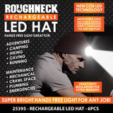 Roughneck LED Light Hat - 6 Pieces Per Retail Ready Display 25395