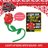 Valentine's Day Rose Plush and Gift Assortment Floor Display - 58 Pieces Per Retail Ready Display 88575