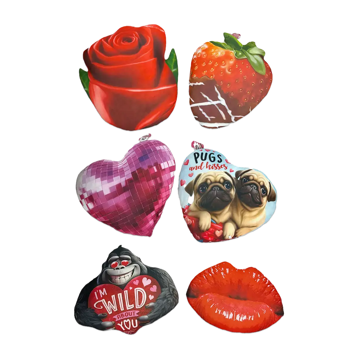 Valentine's Day Rose Plush and Gift Assortment Floor Display - 58 Pieces Per Retail Ready Display 88576 KIPP BROTHERS