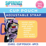 Neoprene Cup Pouch with Strap - 6 Pieces Per Retail Ready Display 25492