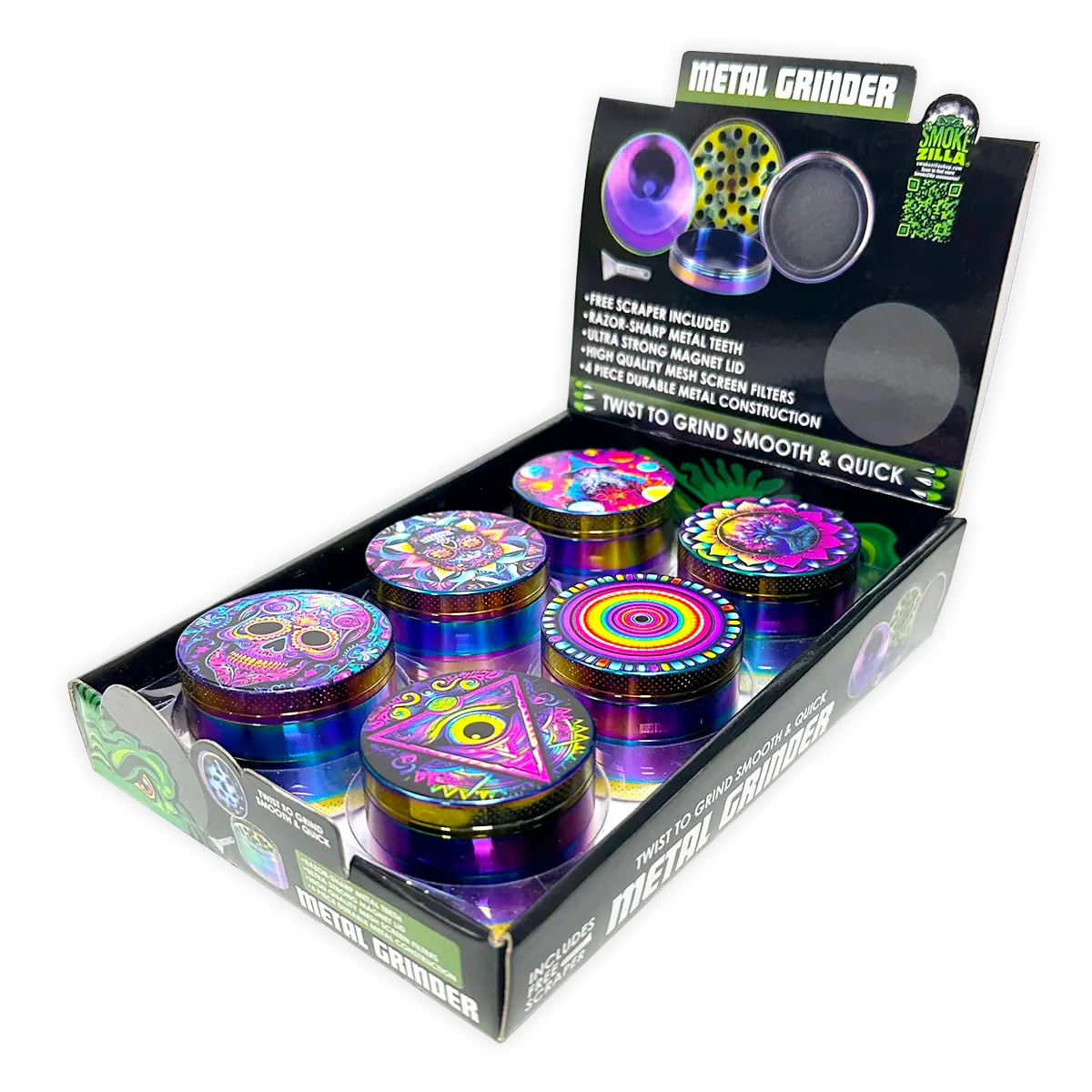 Smokezilla Curated Best Sellers Smoking Accessories Floor Display 88677 NOVELTY INC