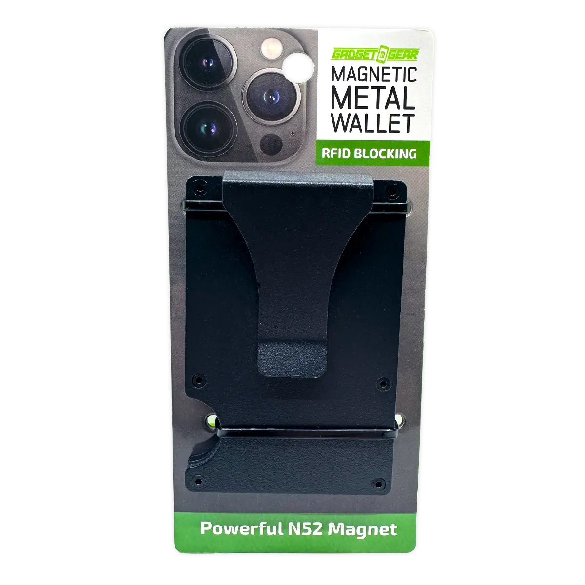 Magnetic Metal RFID Blocking Ultra-Thin Wallet - 6 Pieces Per Retail Ready Display 25803 GADGET GEAR