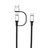 Charging Cable Quick Switch 2 in 1 Multi-Head USB to USB-C 20FT 100W - 6 Pieces Per Retail Ready Display 25823 GADGET GEAR