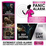 Safety Panic Alarm Keychain - 6 Pieces Per Retail Ready Display 25898 ROUGHNECK