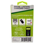 Phone Lanyard 100W Charging Cable - 6 Pieces Per Retail Ready Display 26041 GADGET GEAR
