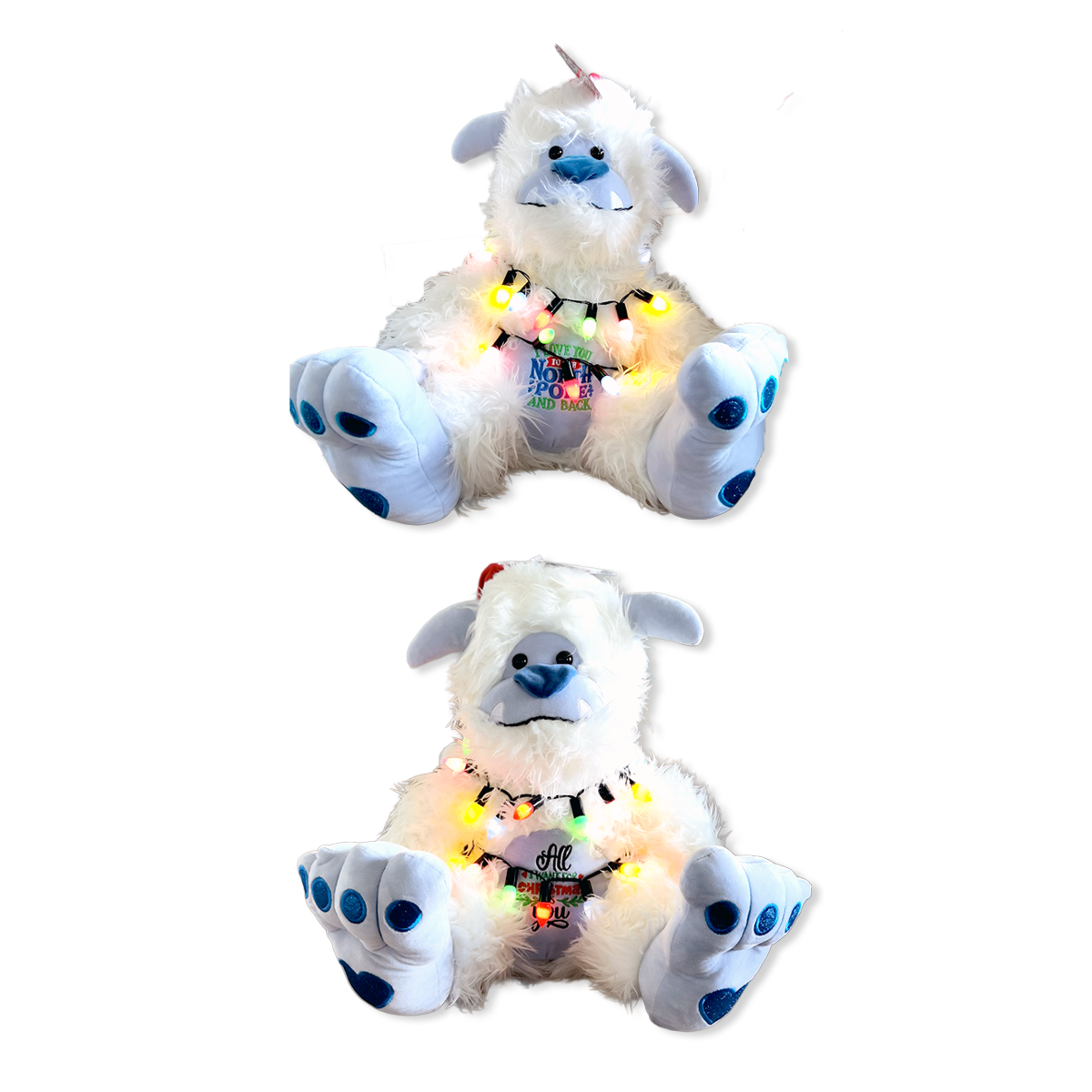 Jumbo Light-Up Plush Snow Yeti - 2 Pieces Per Pack 26090 KIPP BROTHERS