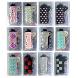Bling Rhinestone Lighter Case - 12 Pieces Per Retail Ready Display 26101