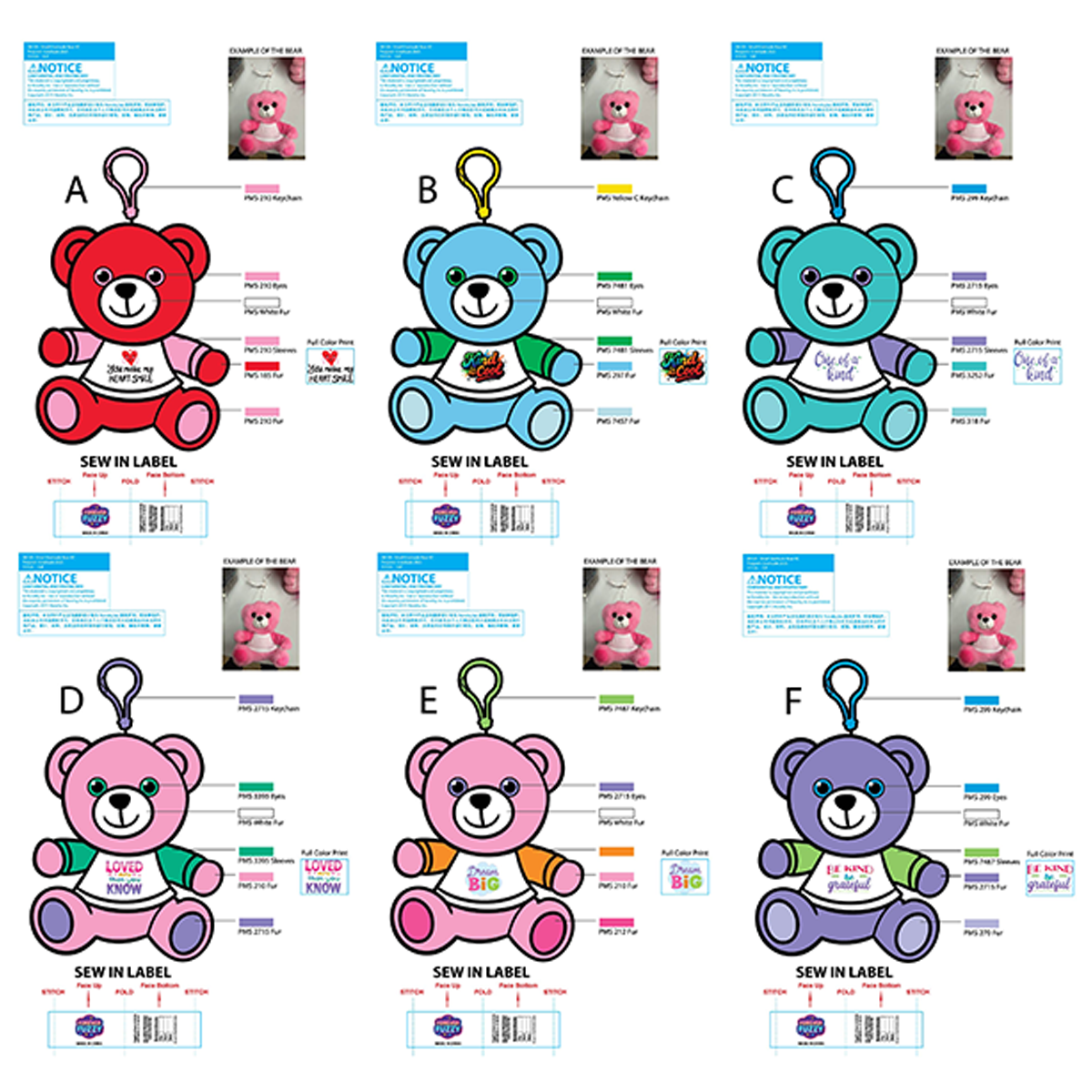 Forever Fuzzy Plush Assortment Floor Display - 44 Pieces Per Retail Ready Display Kit 88613 NOVELTY INC