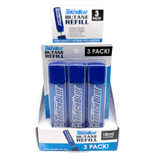 18ML Butane Refill 3 pack - 18 Pieces Per Retail Ready Display 26227