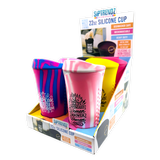 SipTrendz 22oz Silicone Cups - 6 Pieces Per Retail Ready Display 26263