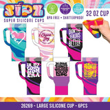 Sipz Silicone Cup Assortment Floor Display - 38 Pieces Per Retail Ready Display Kit 88622 NOVELTY INC