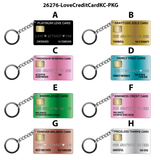 Love Credit Card Keychain - 12 Pieces Per Retail Ready Display 26276