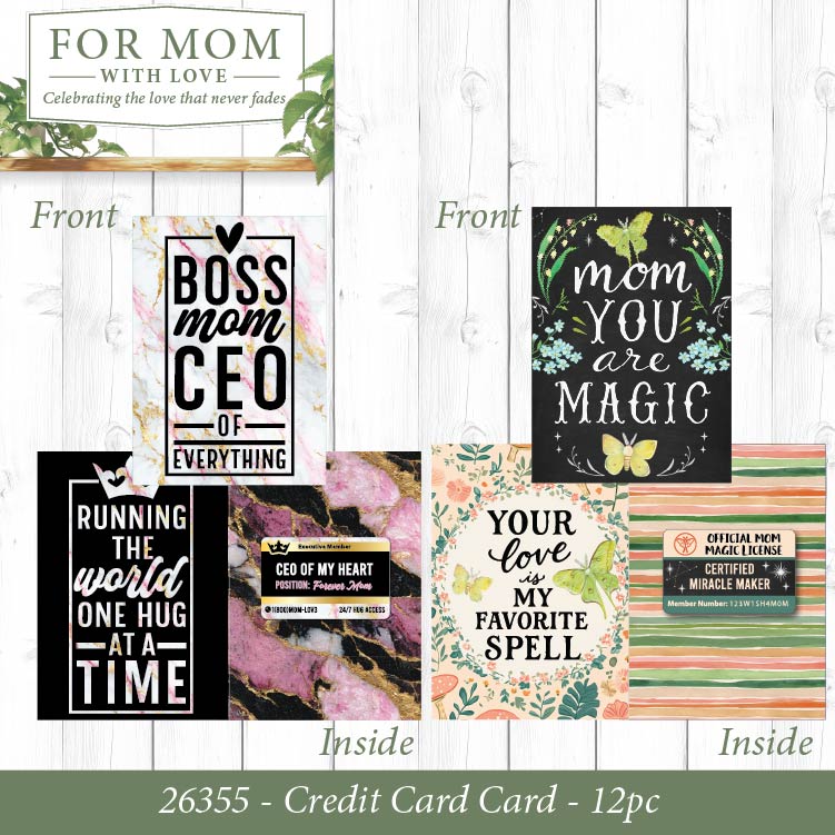 Mothers Day For Mom with Love Assortment Floor Display - 86 Pieces Per Retail Ready Display Kit 88624 NOVELTY INC