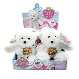 Angel Bear Plush Keychain - 6 Pieces Per Retail Ready Display 26445