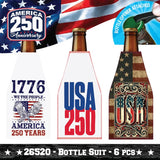 Patriotic USA 250 Floor Display - 78 Pieces Per Retail Ready Display Kit 88626 NOVELTY INC