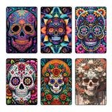 Sugar Skull Metal Flip Top Lighter - 12 Pieces Per Retail Ready Display 26548