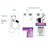 Mini Tumbler Lighter Case Keychain - 12 Pieces Per Retail Ready Display 26557