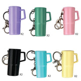 Mini Tumbler Lighter Case Keychain - 12 Pieces Per Retail Ready Display 26557