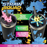 3D Printed Straw Decorations - 12 Pieces Per Retail Ready Display 26601