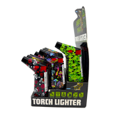 Zinc Printed Torch Lighter - 12 Pieces Per Retail Ready Display 26624