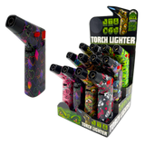 Zinc Printed Torch Lighter - 12 Pieces Per Retail Ready Display 26624
