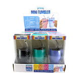 Stainless Steel 2oz Insulated Mini Shot Tumblers - 12 Pieces Per Retail Ready Display 26626