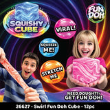 Fun Doh Swirl Fun Doh Cube - 12 Pieces Per Retail Ready Display 26627