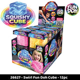 Fun Doh Swirl Fun Doh Cube - 12 Pieces Per Retail Ready Display 26627