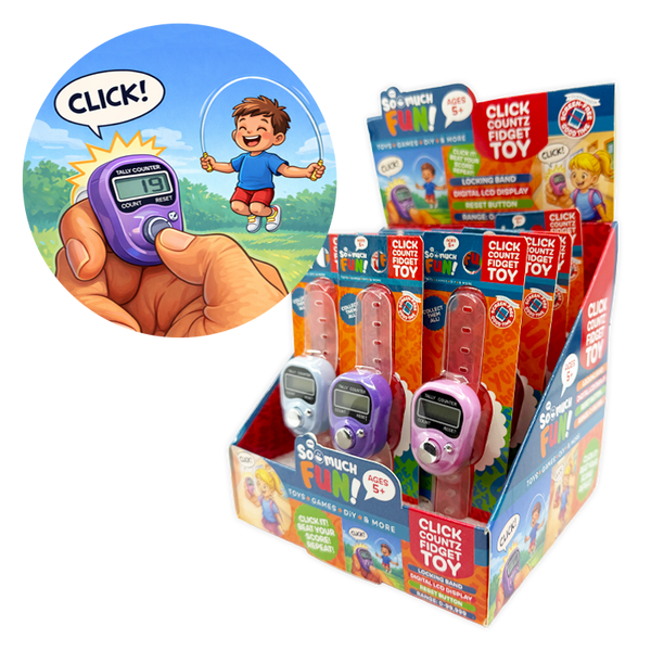 Click Countz Fidget Toy - 12 Pieces Per Retail Ready Display 26641