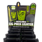 Glow in The Dark Cig Pack Lighter B - 12 Pieces Per Retail Ready Display 26650