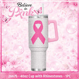 Believe in Pink Breast Cancer Awareness Hydration Impulse Assortment Floor Display - 76 Pieces Per Retail Ready Display Kit 88632