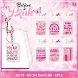 Believe in Pink Breast Cancer Awareness Hydration Impulse Assortment Floor Display - 76 Pieces Per Retail Ready Display Kit 88632