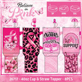 Believe in Pink Breast Cancer Awareness Hydration Impulse Assortment Floor Display - 76 Pieces Per Retail Ready Display Kit 88632