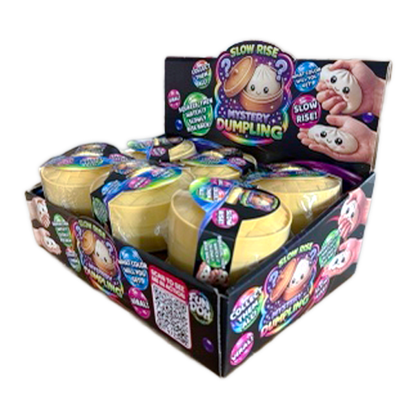 Fun Doh Slow Rise Mystery Dumpling Squish Toy - 12 Pieces Per Retail Ready Display 26724